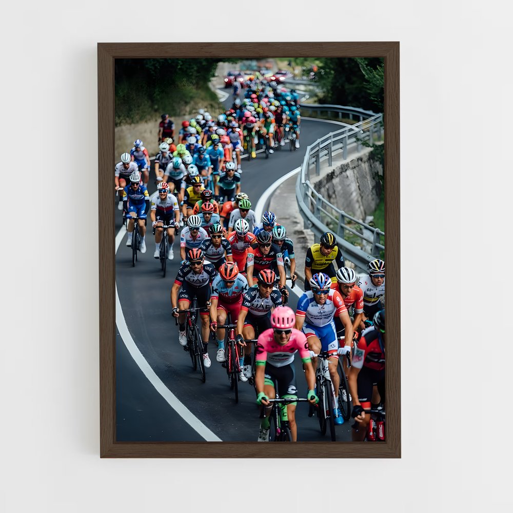 Poster Giro route – affiche Cyclisme (vue 5)